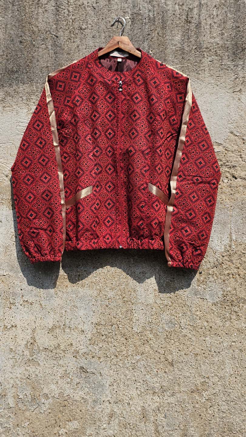 Rust Ember Diamond - Bomber Jacket