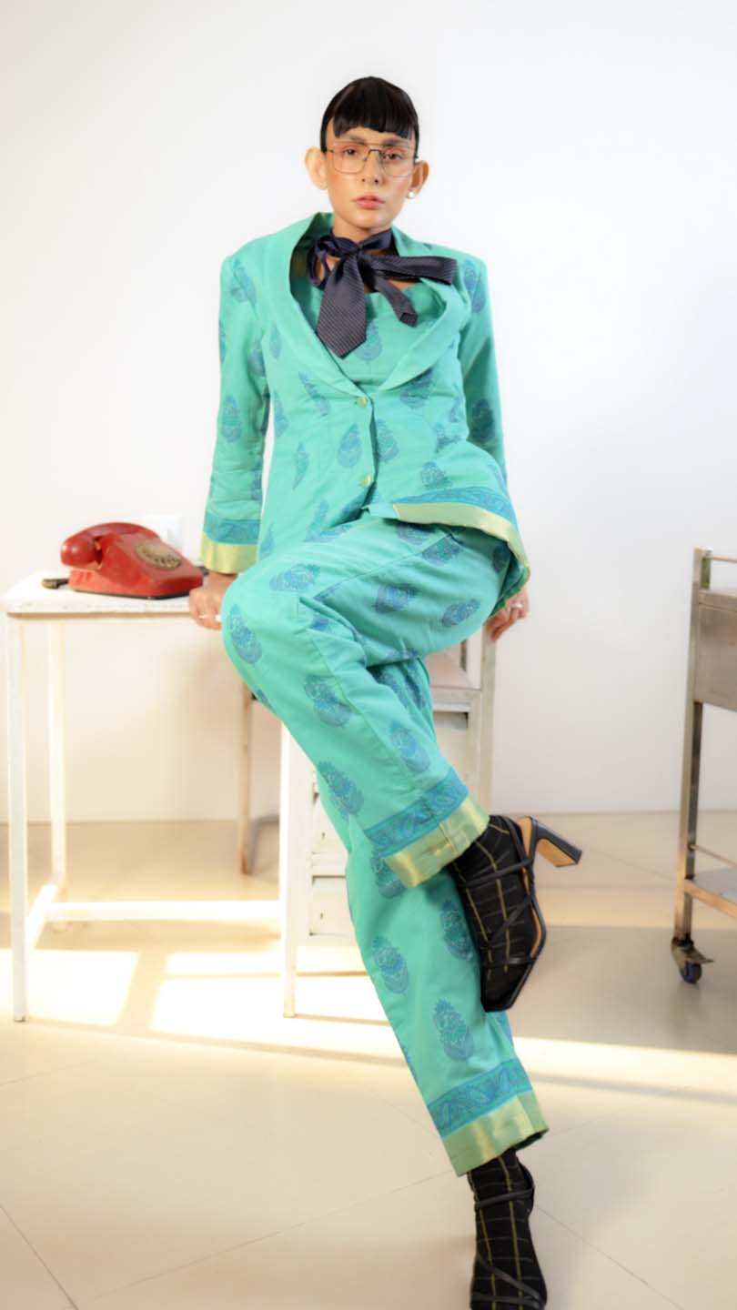 Frostfire Edge( 3 PCS PANT SUIT CO-ORD SET)