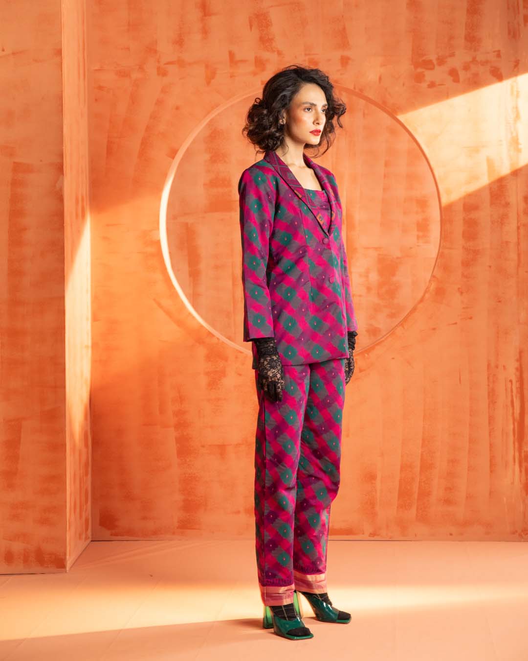 Scarlet Sabre( 3 PCS PANT SUIT CO-ORD SET)