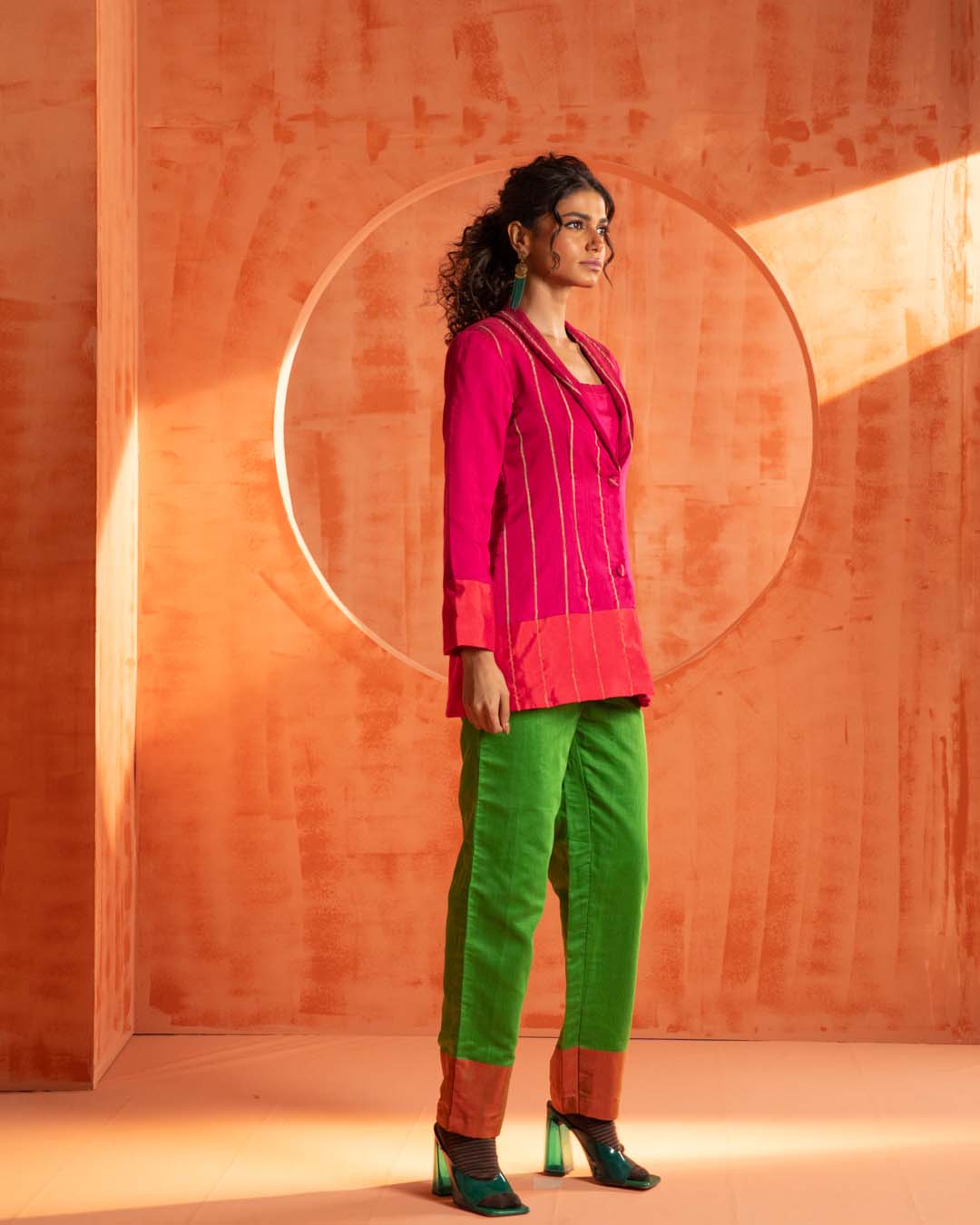 Ruby Glimmer( 3 PCS PANT SUIT CO-ORD SET)