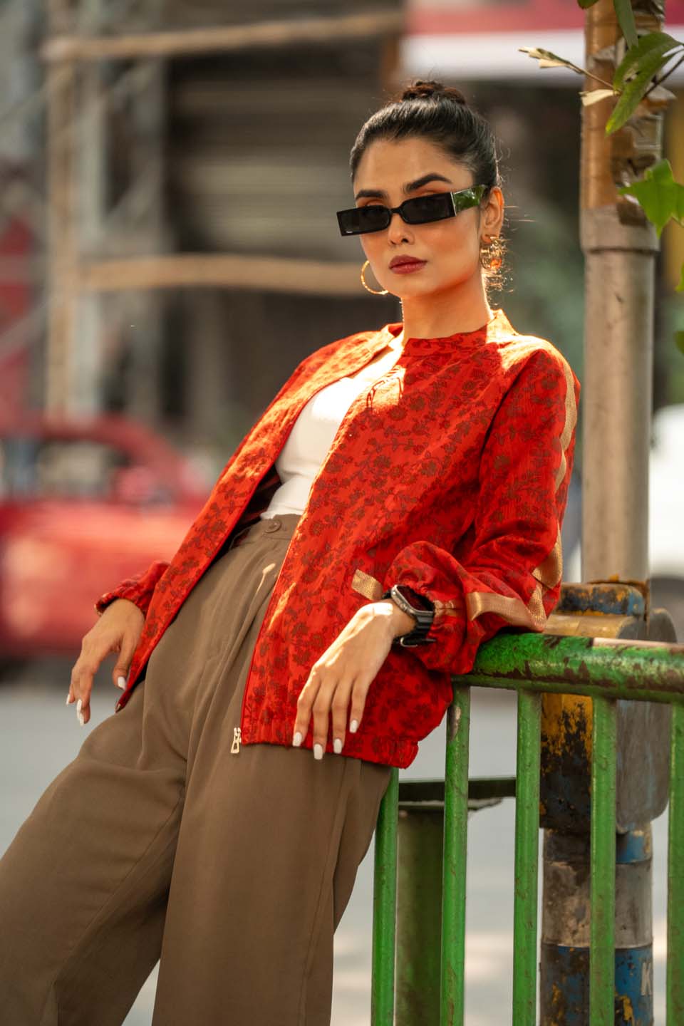 Ruby Red - Bomber Jacket