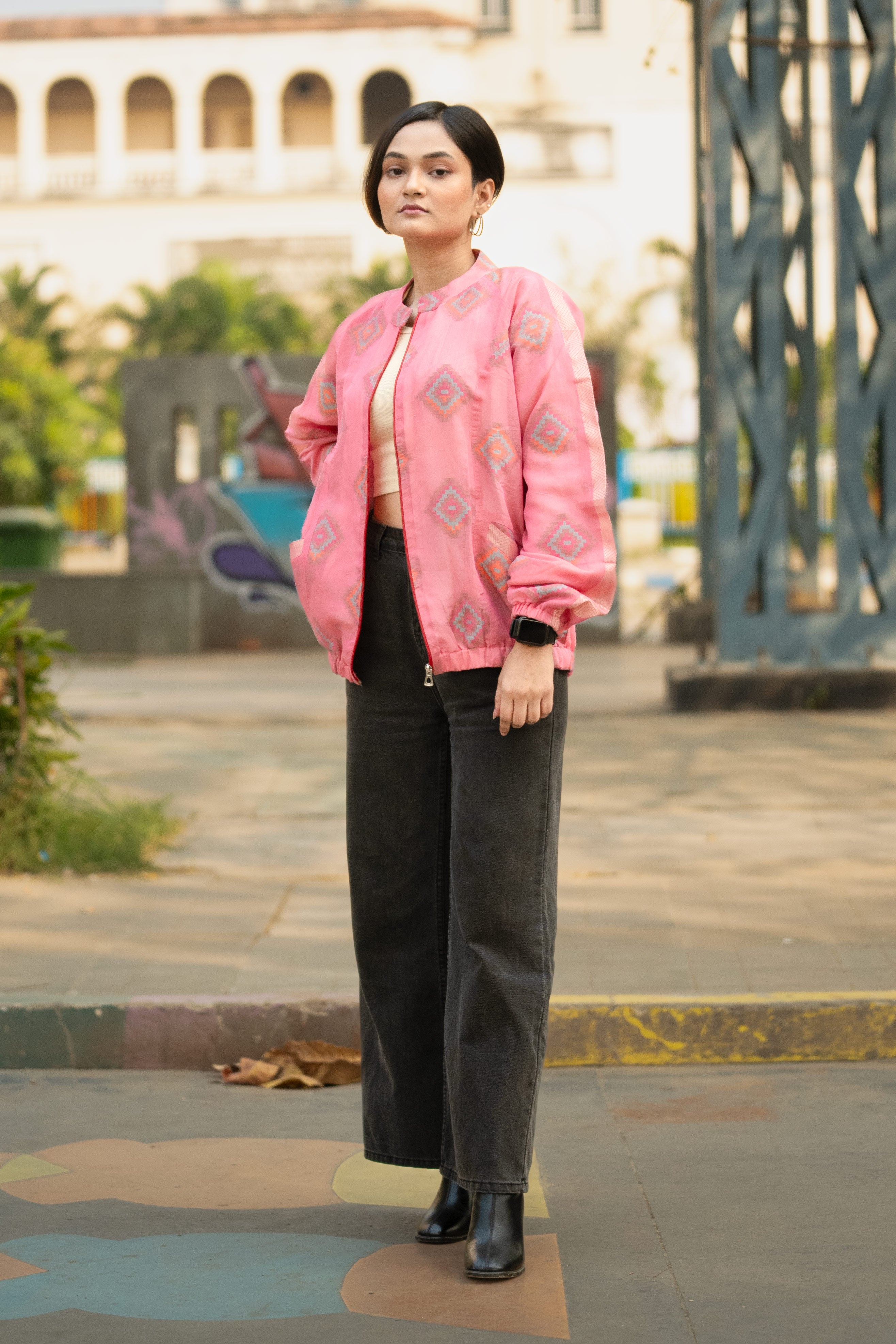 Pixel Pink - Bomber Jacket