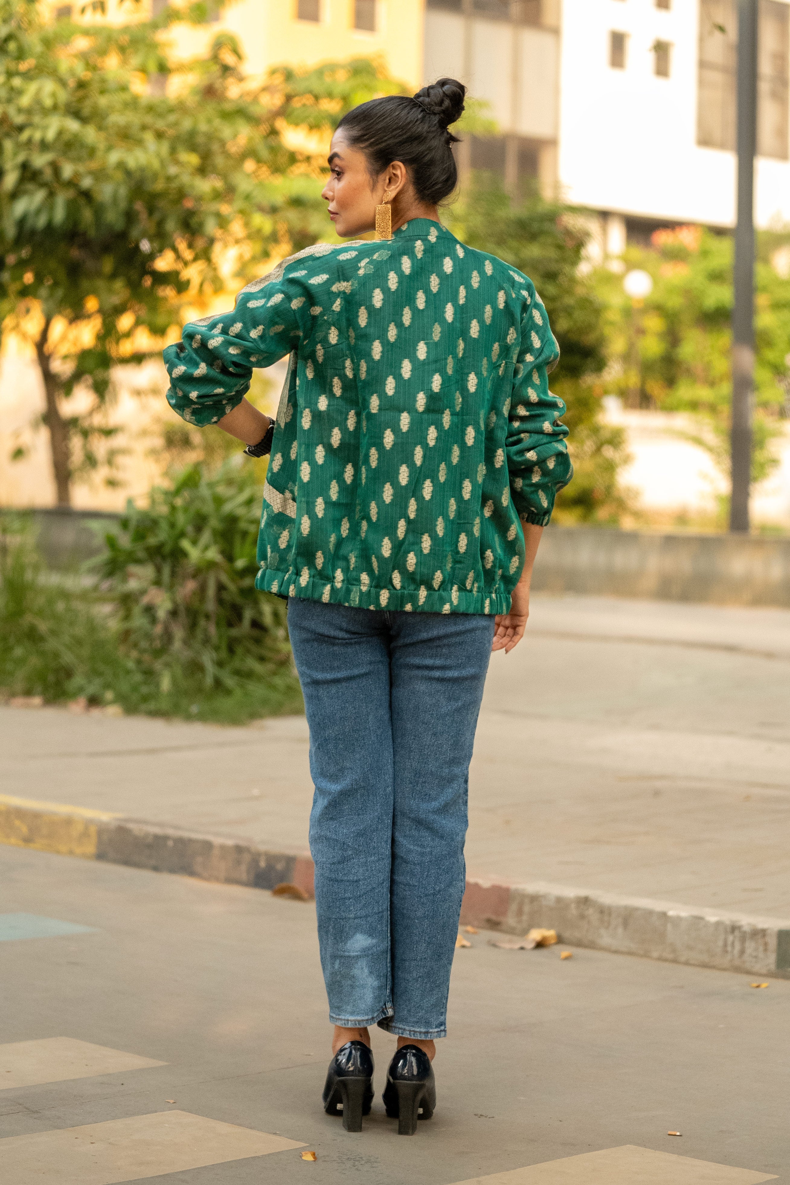 Emerald Dots - Bomber Jacket