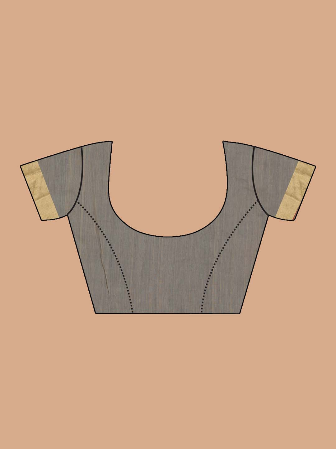 Indethnic Chanderi Handloom Silk Cotton Saree - Blouse Piece View