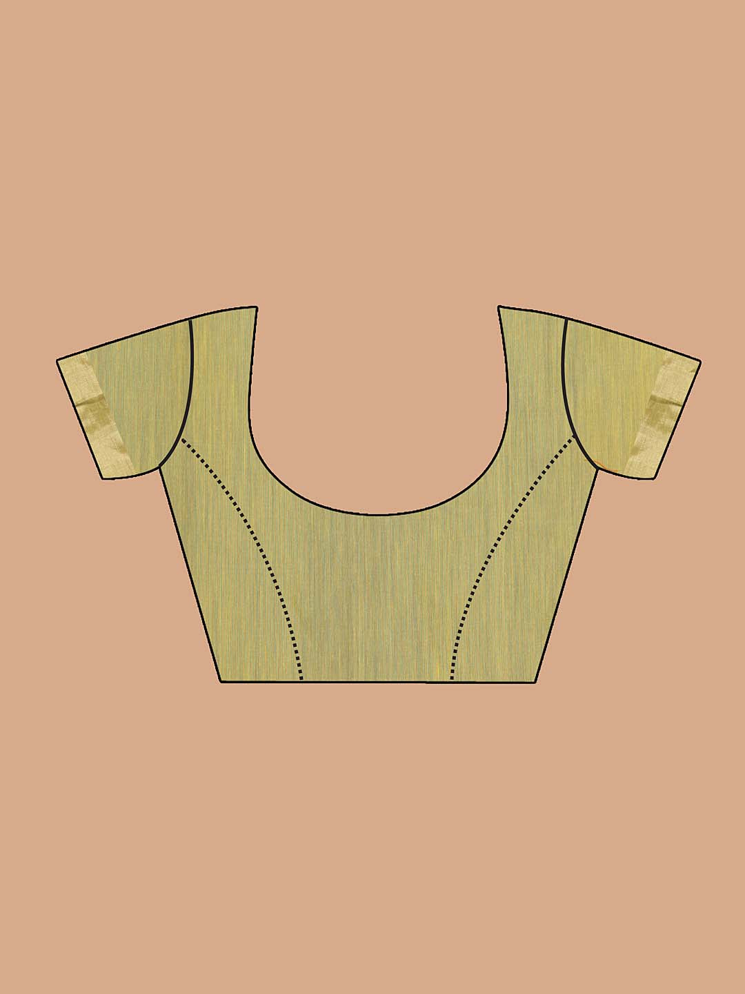 Indethnic Chanderi Handloom Silk Cotton Saree - Blouse Piece View