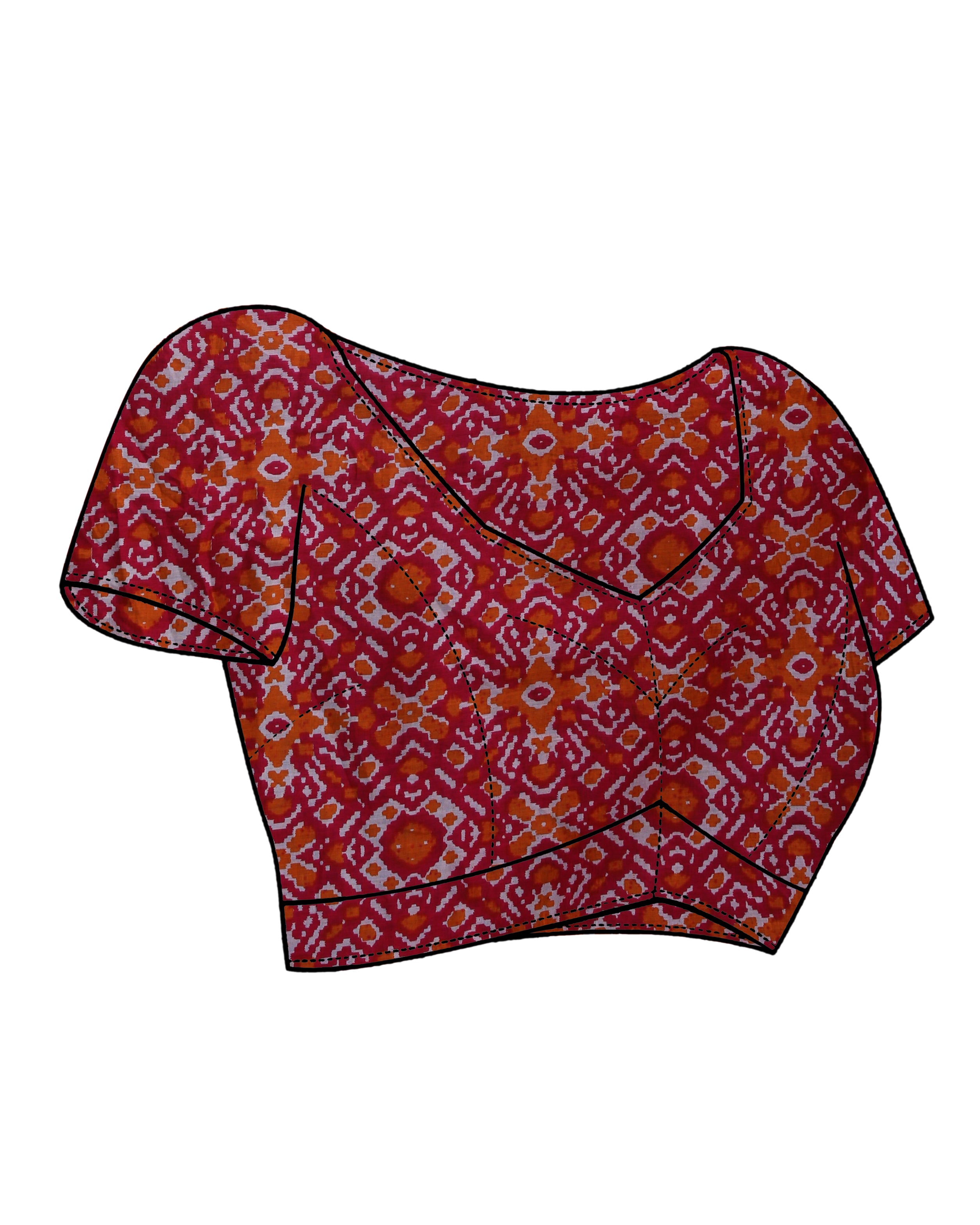 INDIGO GRACE (IKKAT MUL MUL COTTON SAREE)
