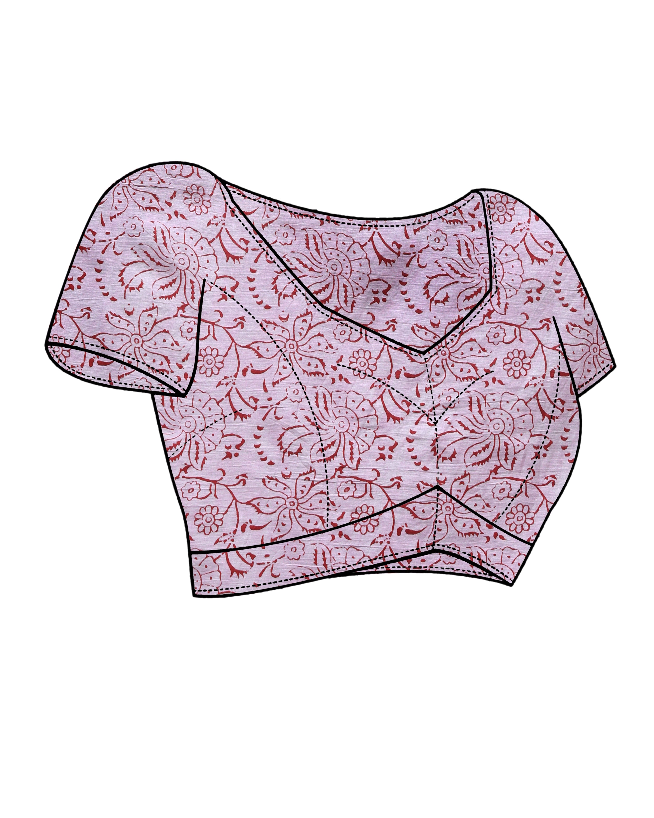 ROSE WHISPER (BAGRU MUL MUL COTTON SAREE)