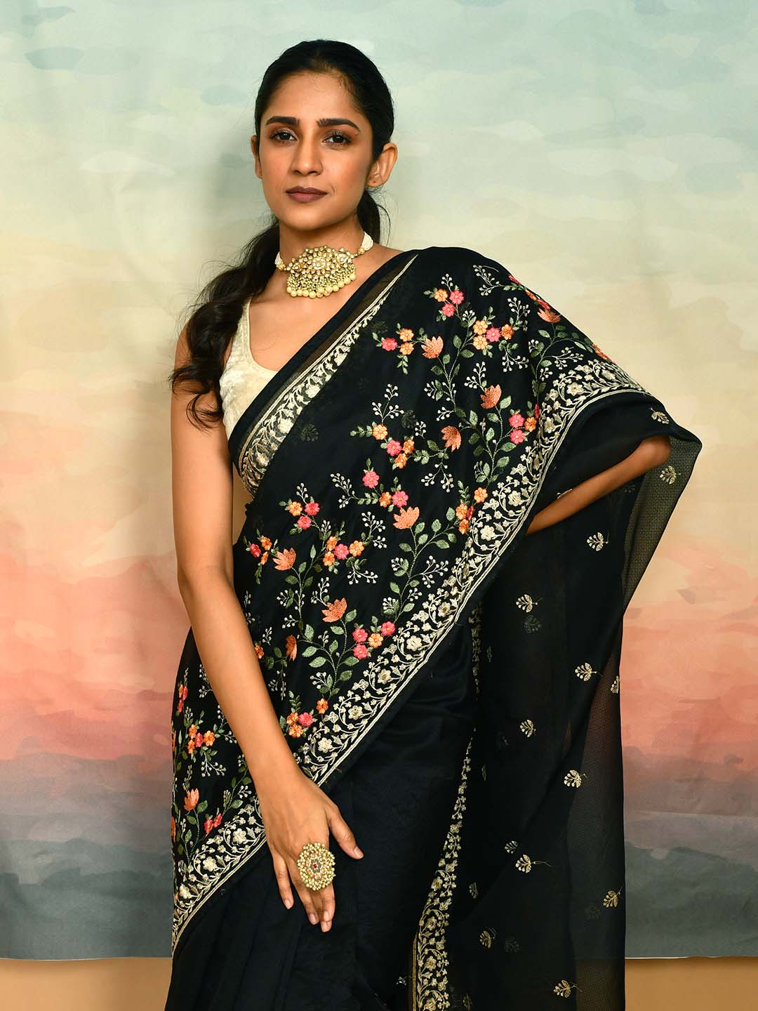 NOIR RADIANCE (KOTA SAREE)
