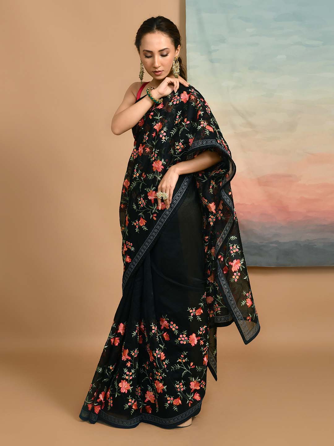 NOIR ENCHANTMENT (KOTA SAREE)