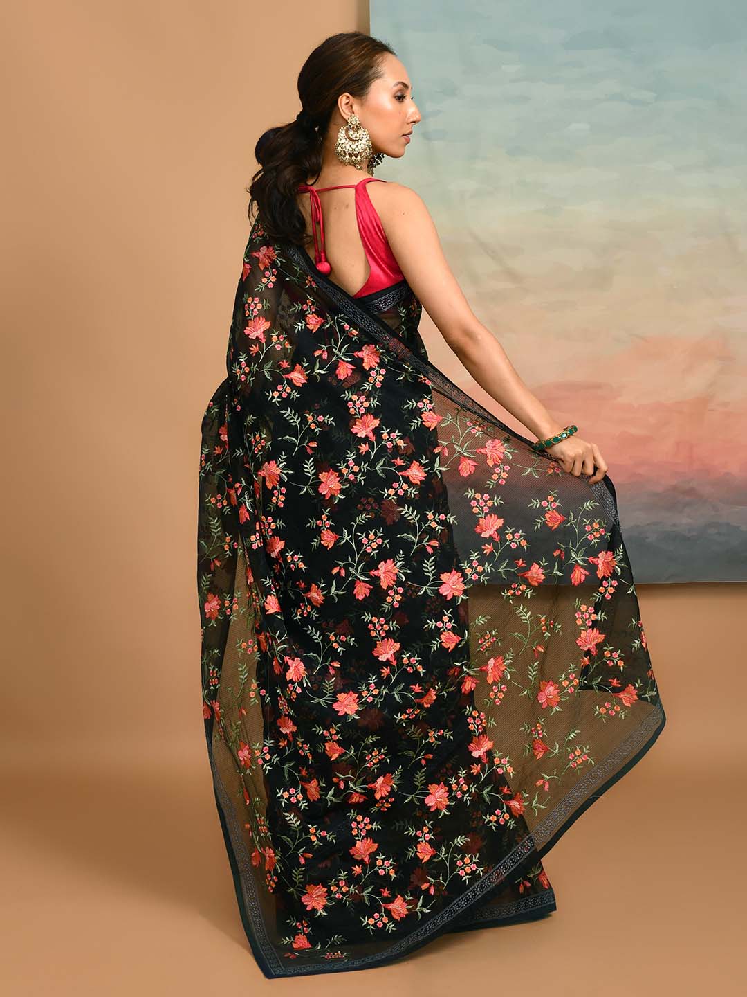 NOIR ENCHANTMENT (KOTA SAREE)