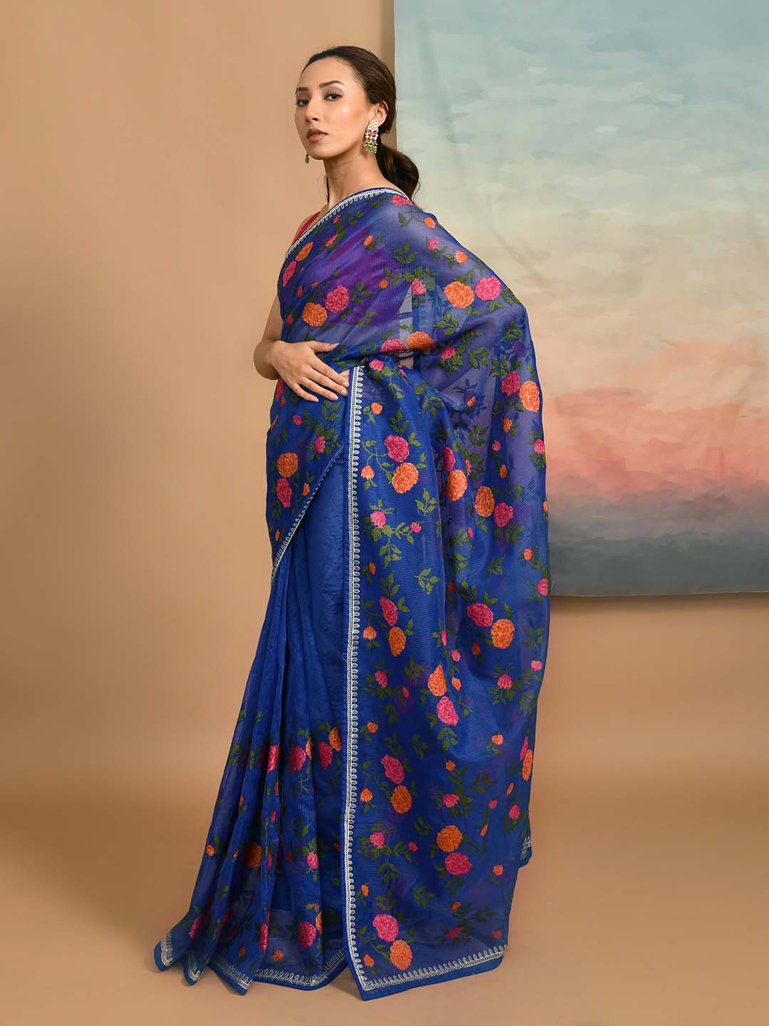AZURE ELEGANCE (KOTA SAREE)