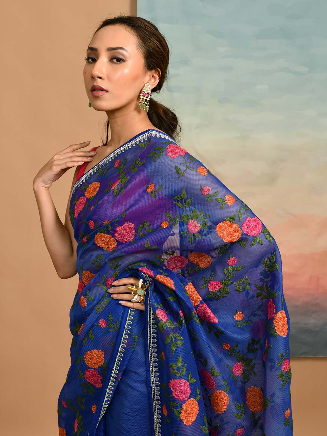 AZURE ELEGANCE (KOTA SAREE)