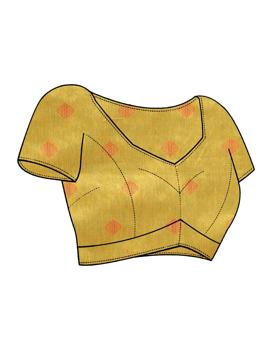 GOLDEN DAWN (HANDLOOM COTTON BLEND SAREE)