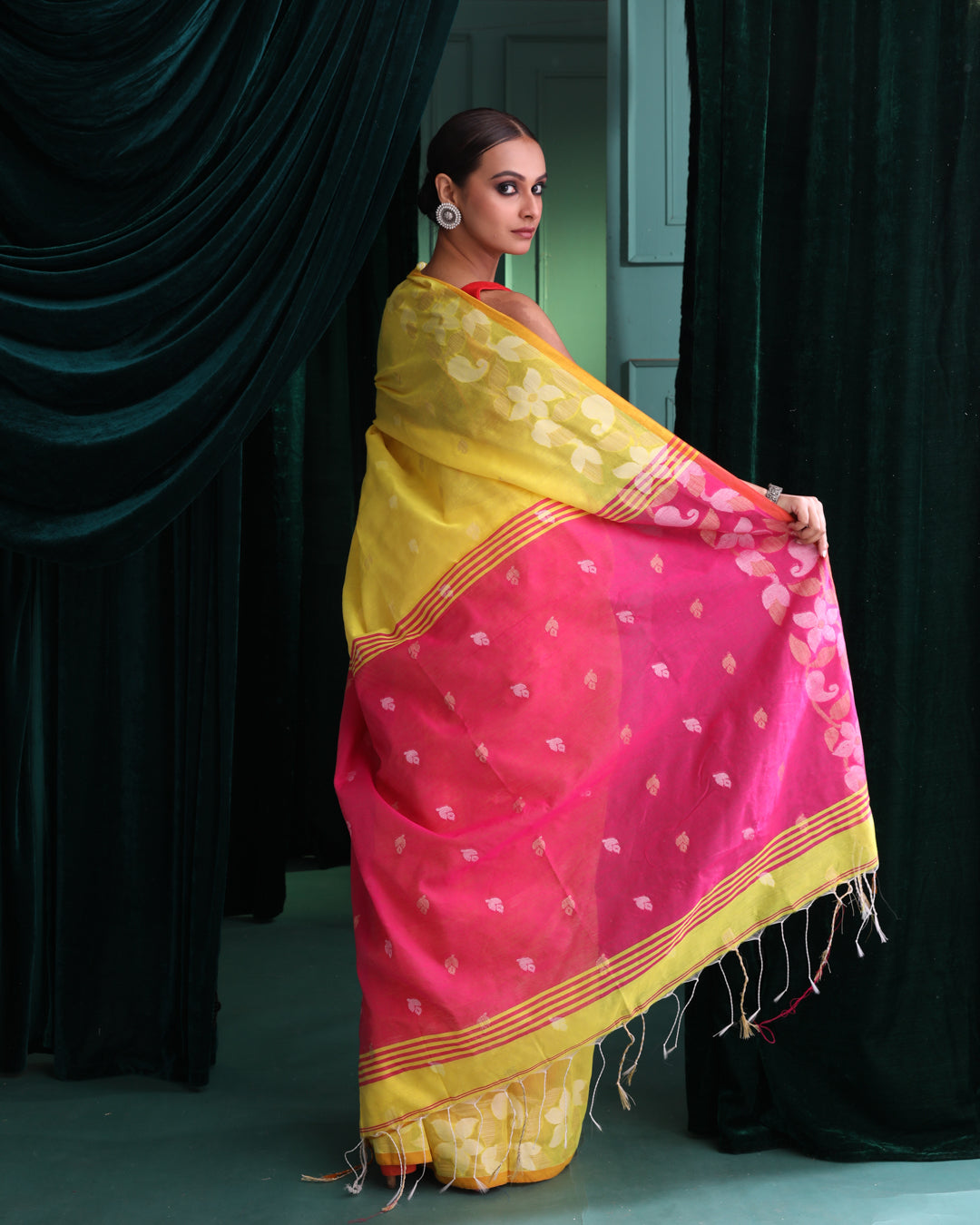 SUNSHINE WEAVE (HANDLOOM COTTON BLEND SAREE)
