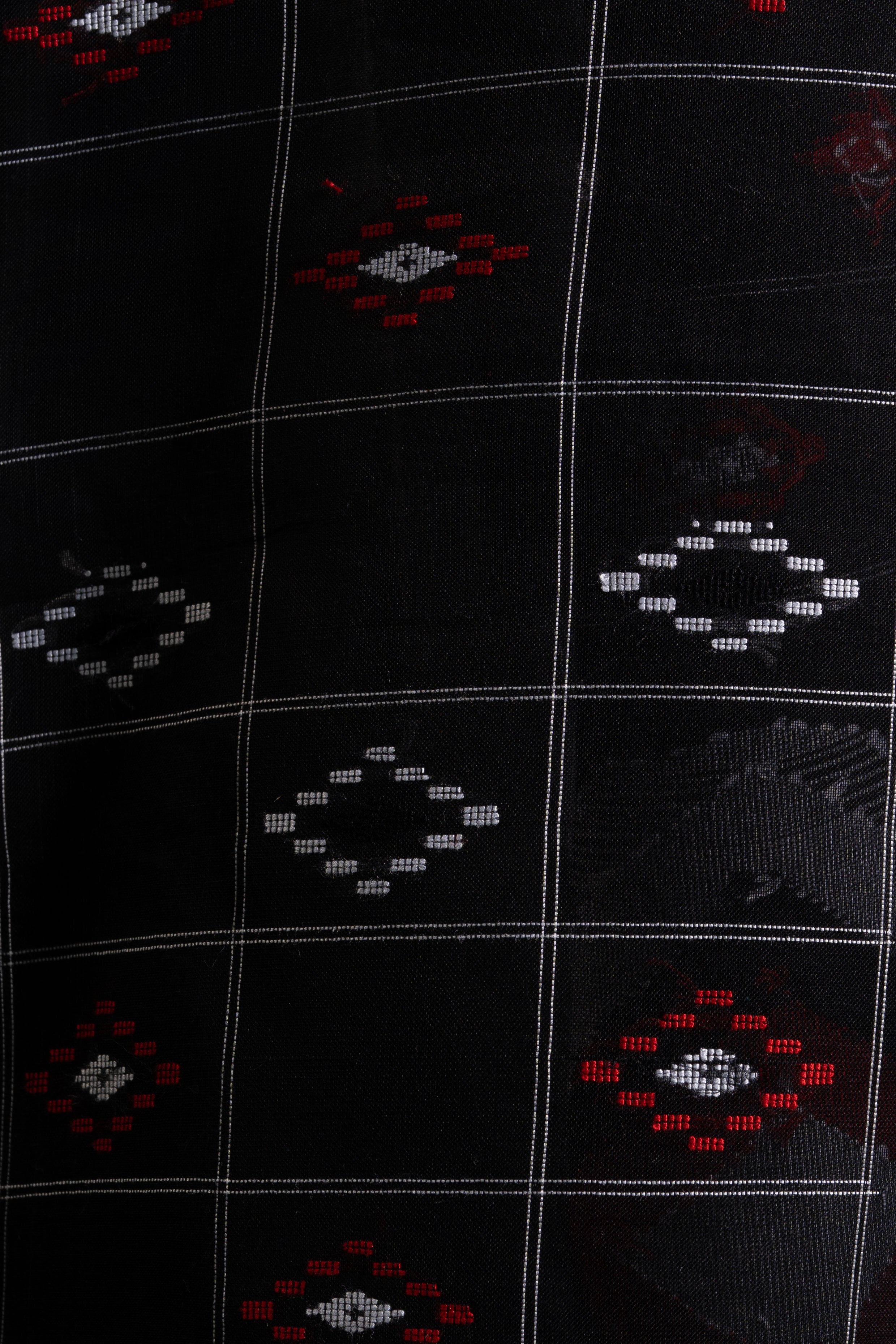 Slate Grid Pure Cotton Bengal Handloom Saree