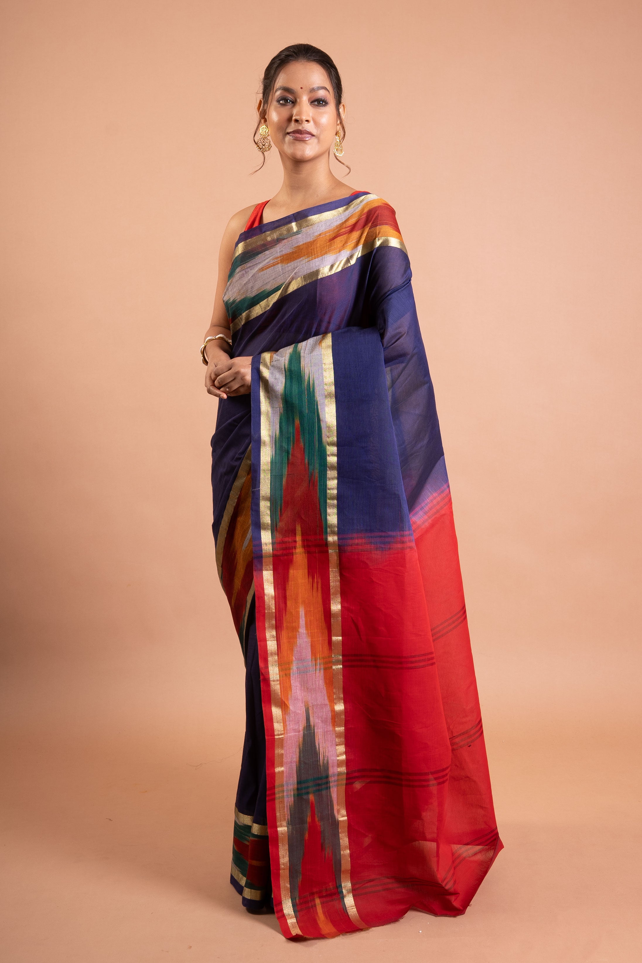 Neelanjali Prism-Stripe Saree