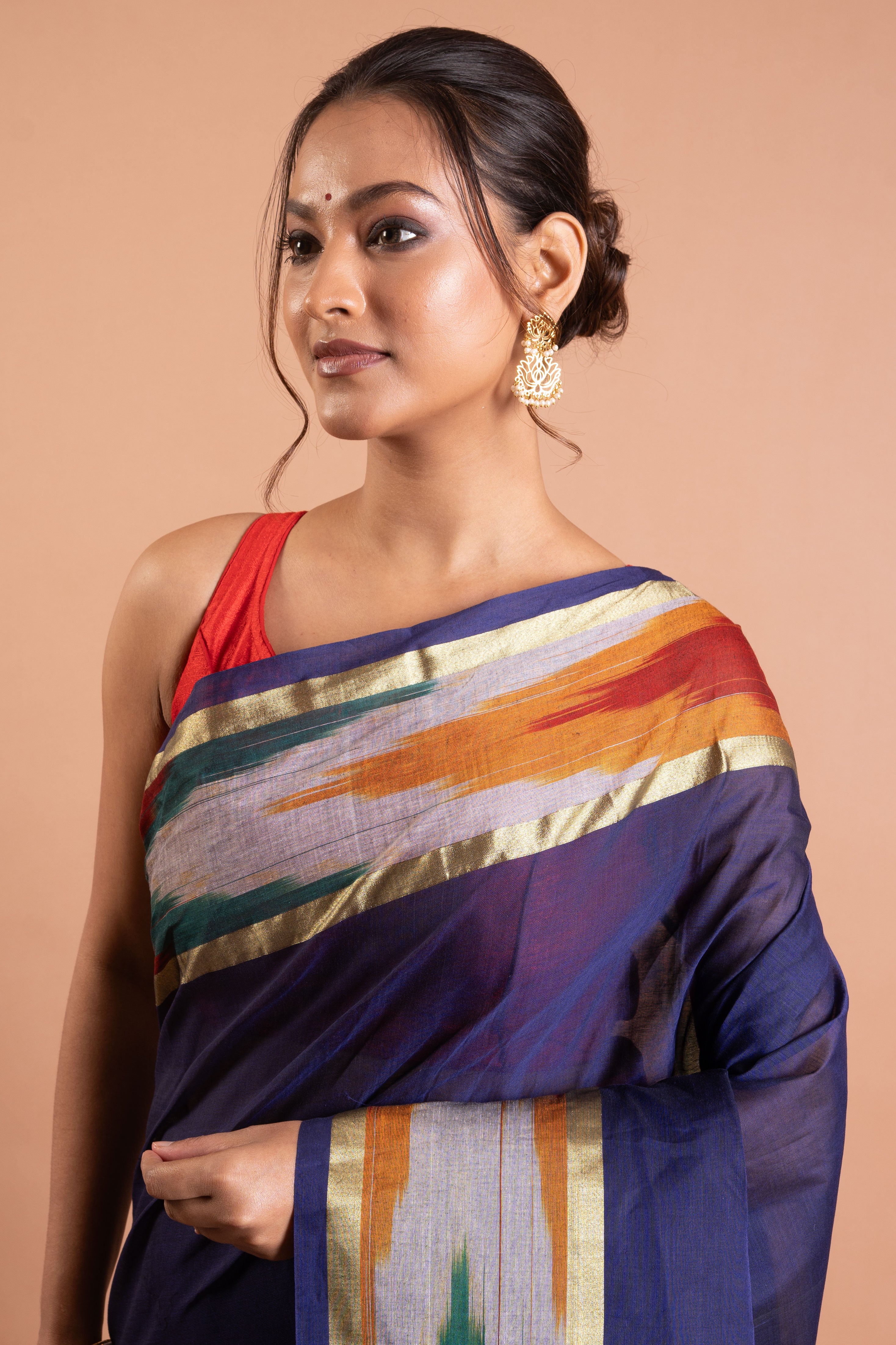 Neelanjali Prism-Stripe Saree