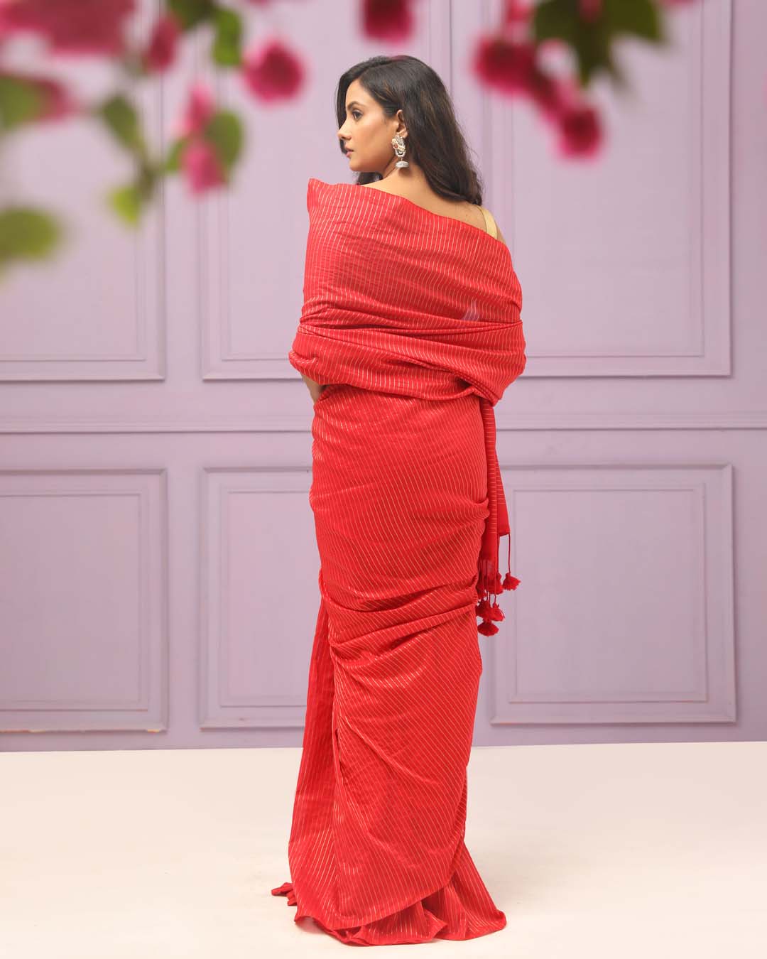 RADIANT STRIPE (BENGAL HANDLOOM COTTON BLEND SAREE)