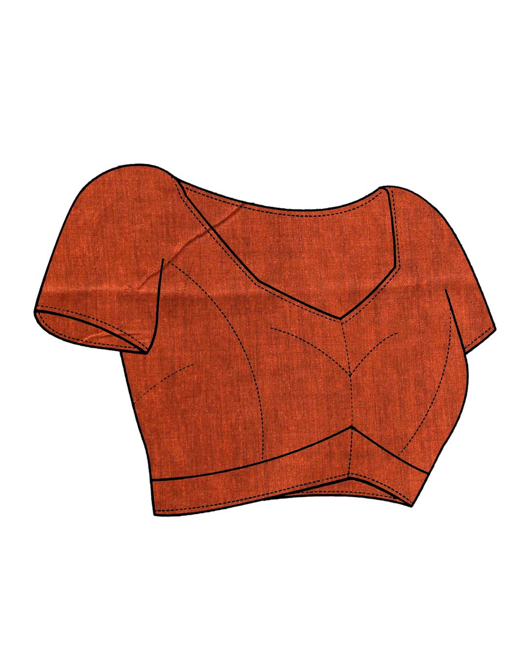 RUST RADIANCE (BENGAL HANDLOOM COTTON BLEND SAREE)