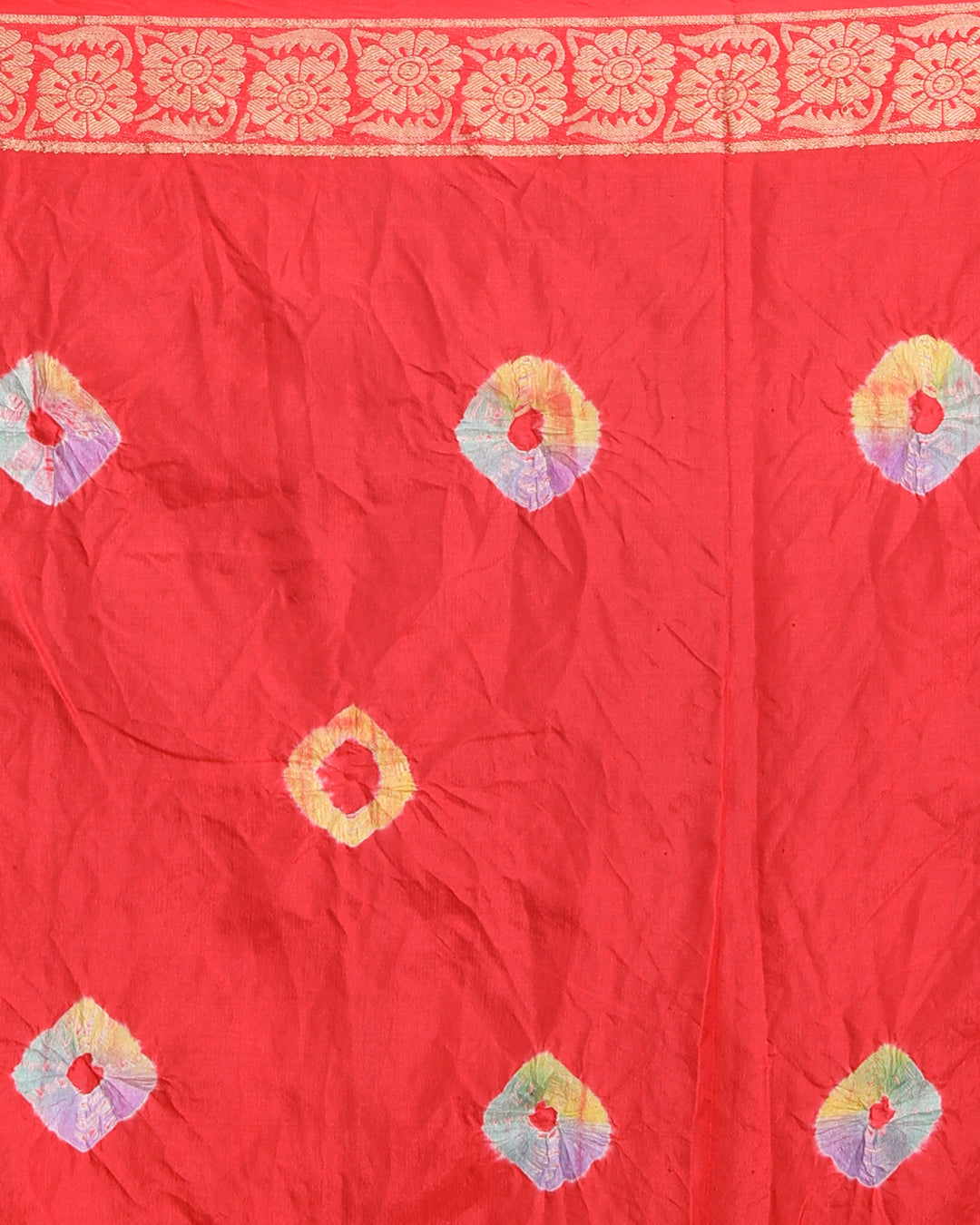 SILKEN LUMINESCENCE (BANDHANI SILK SAREE)