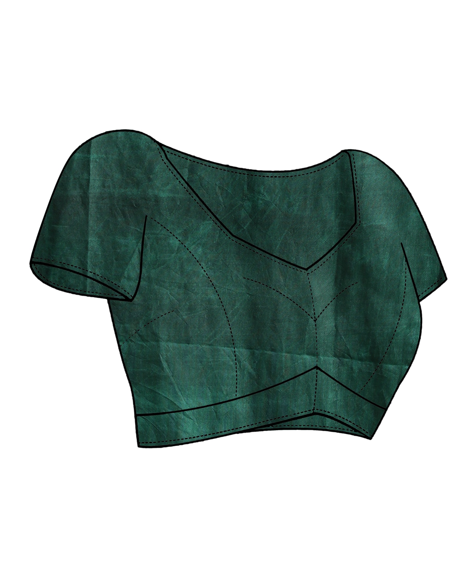 VERDANT RADIANCE (BANDHANI SILK SAREE)