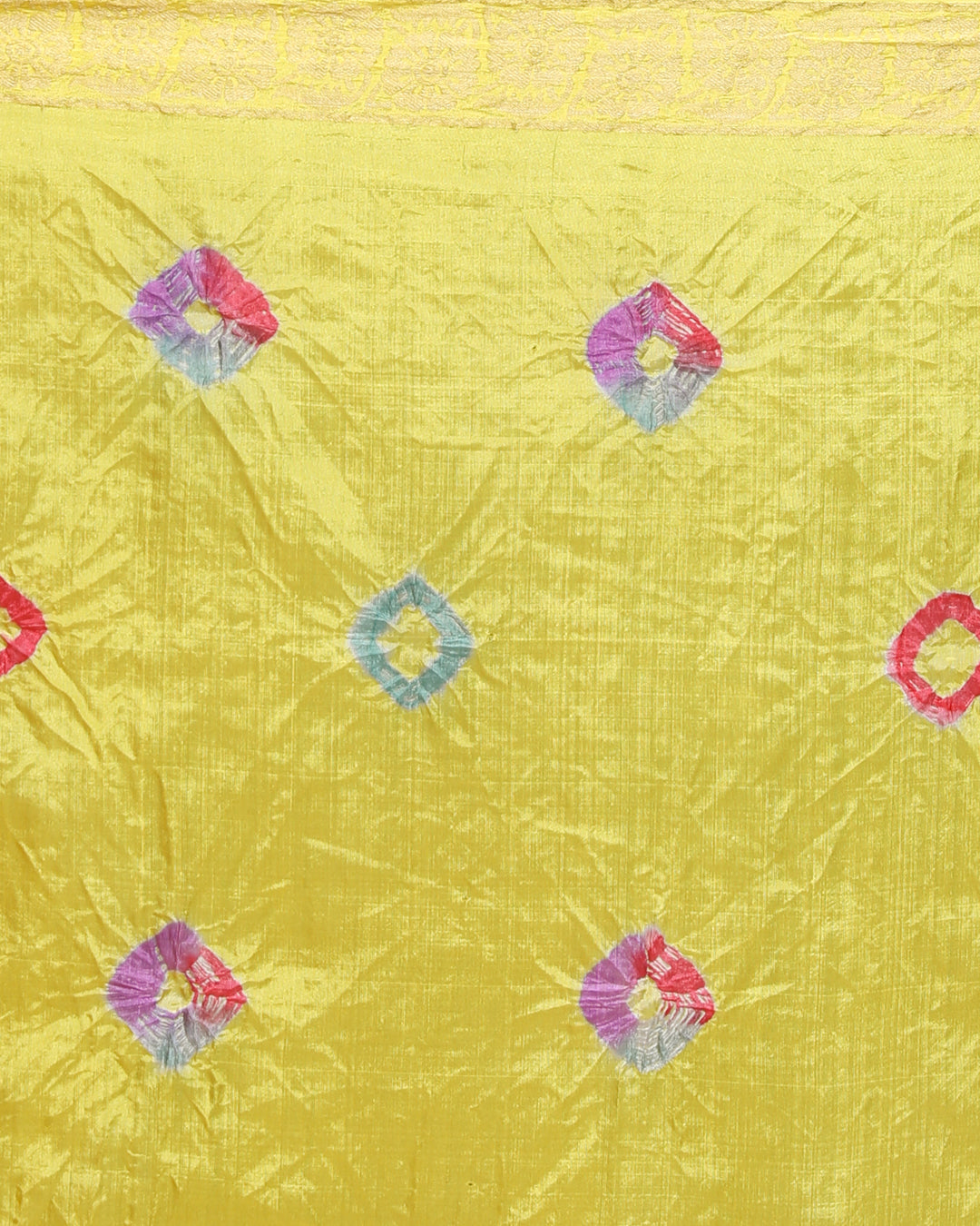 SILKEN RADIANCE (BANDHANI POLY SILK SAREE)