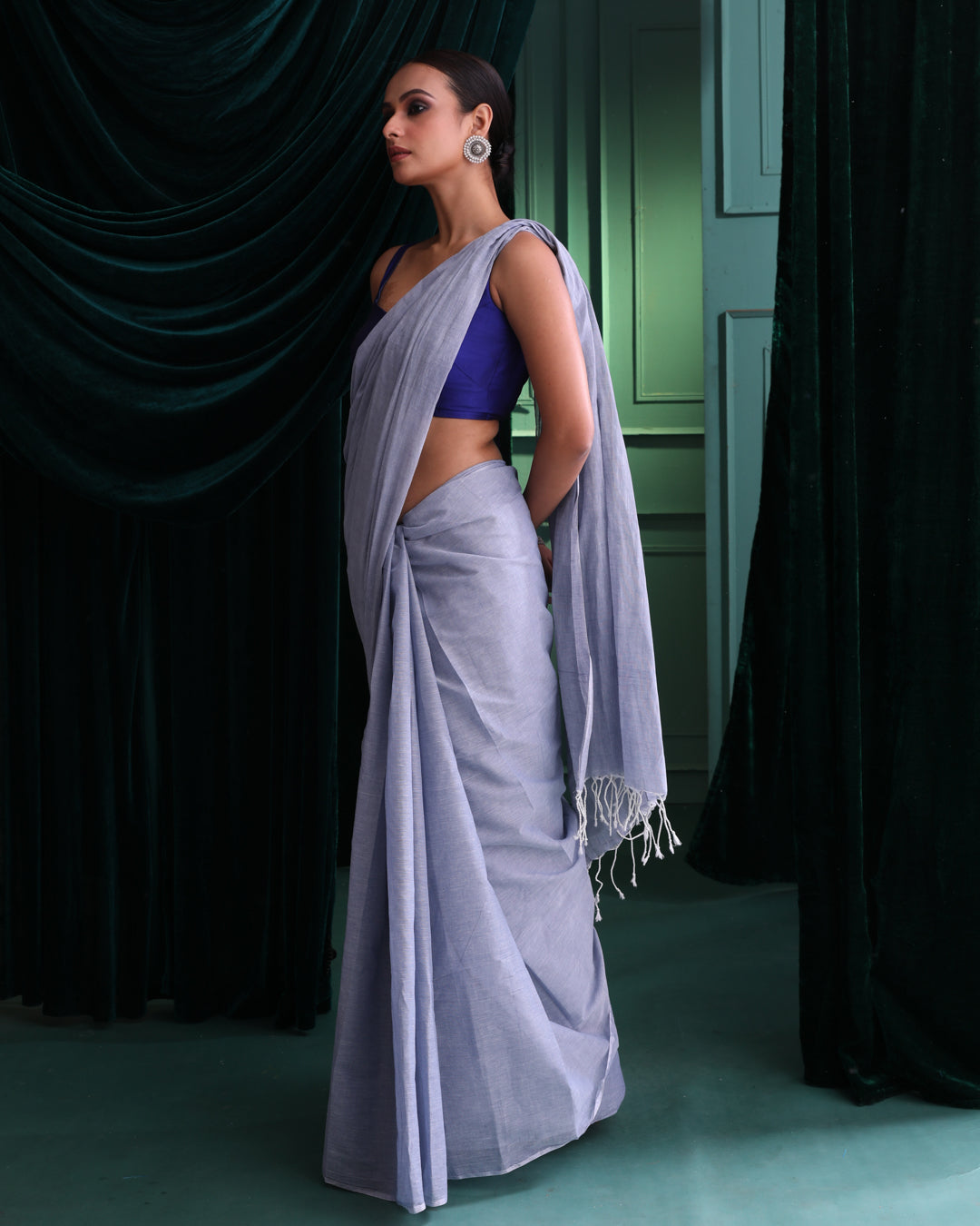 TIMELESS GRACE (HANDLOOM 100% PURE COTTON SAREE)