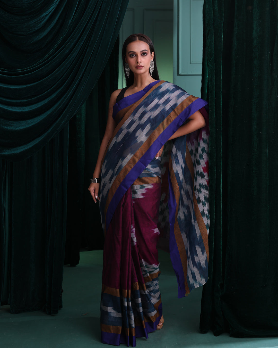MAJESTIC VIOLET (IKAT SAREE)