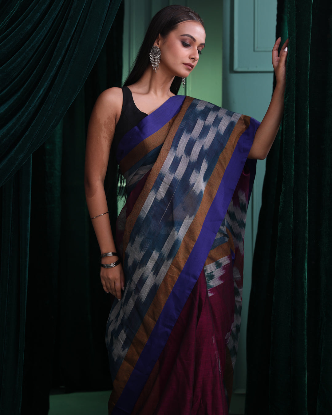 MAJESTIC VIOLET (IKAT SAREE)