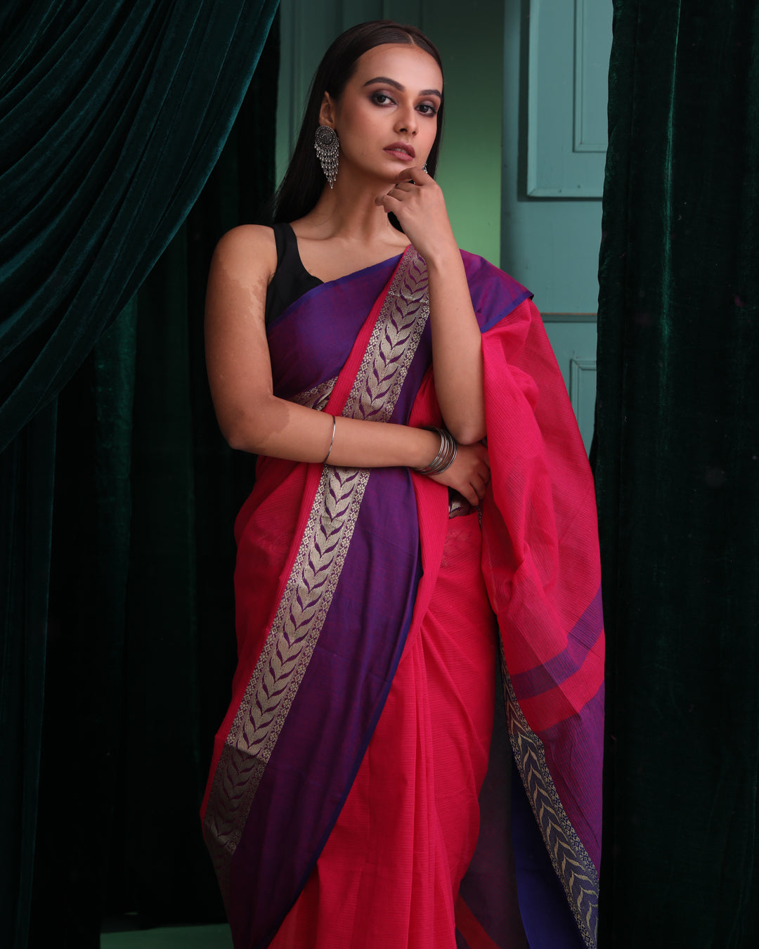 BLUSH HARMONY (JAMDANI SAREE)