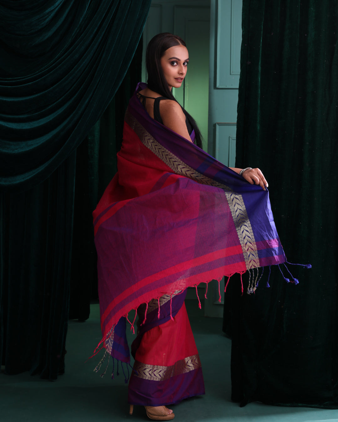 BLUSH HARMONY (JAMDANI SAREE)