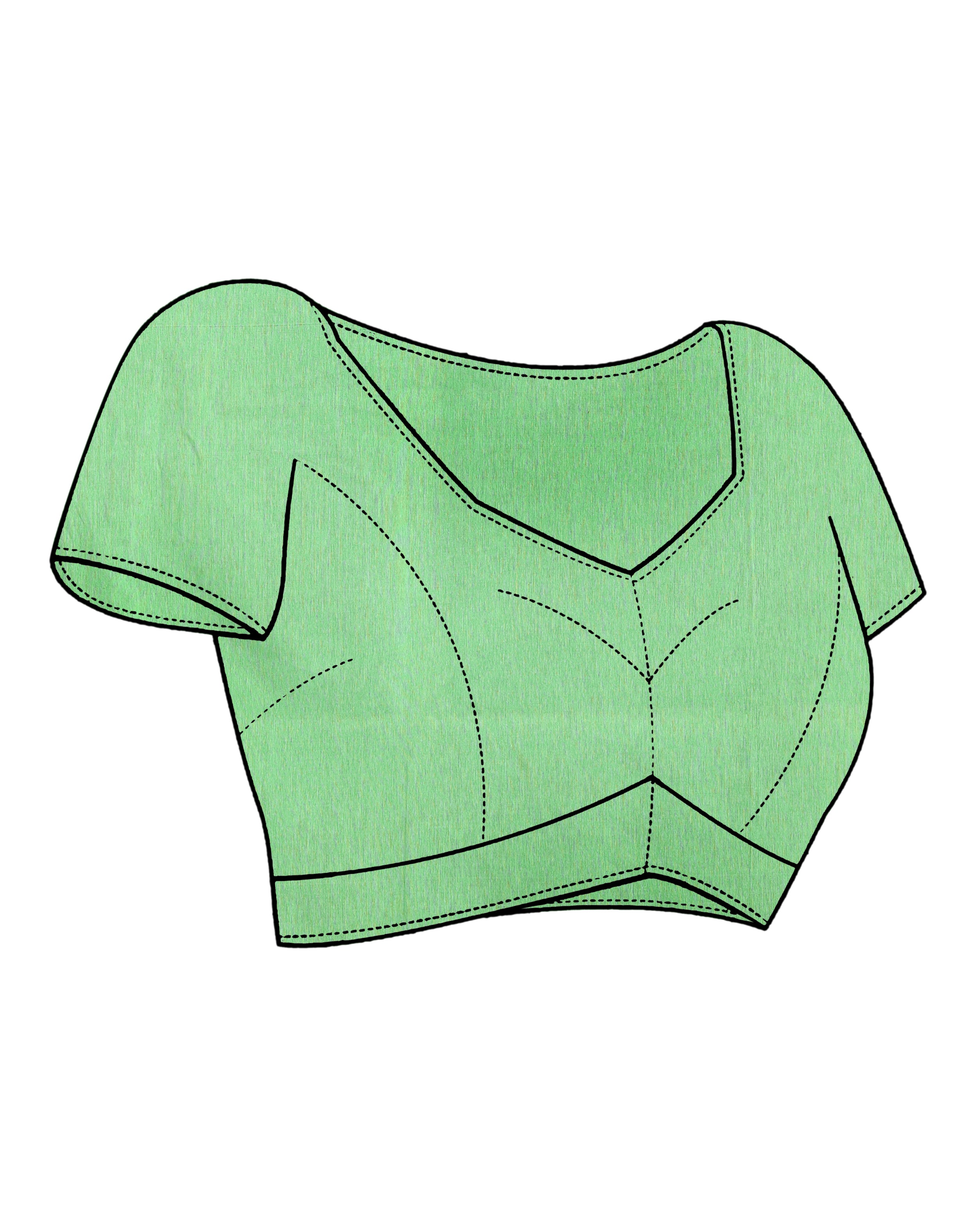 VERDANT HARMONY (HANDLOOM POLYESTER SAREE)