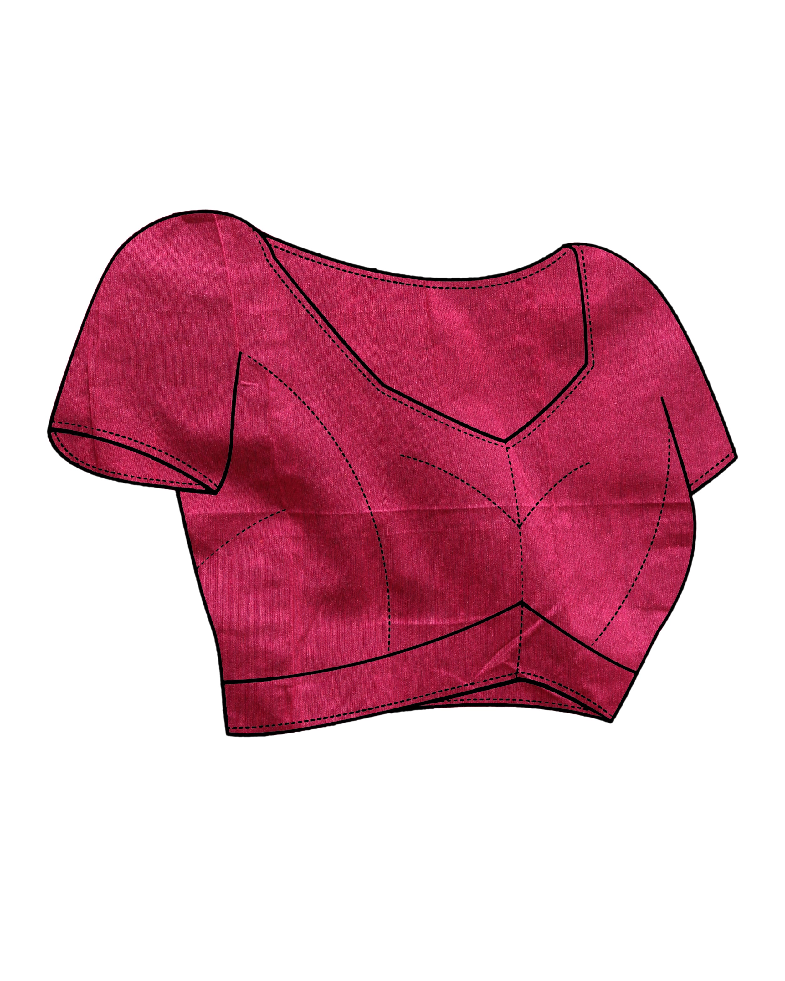 BLUSH SERENITY (HANDLOOM POLYESTER SAREE)