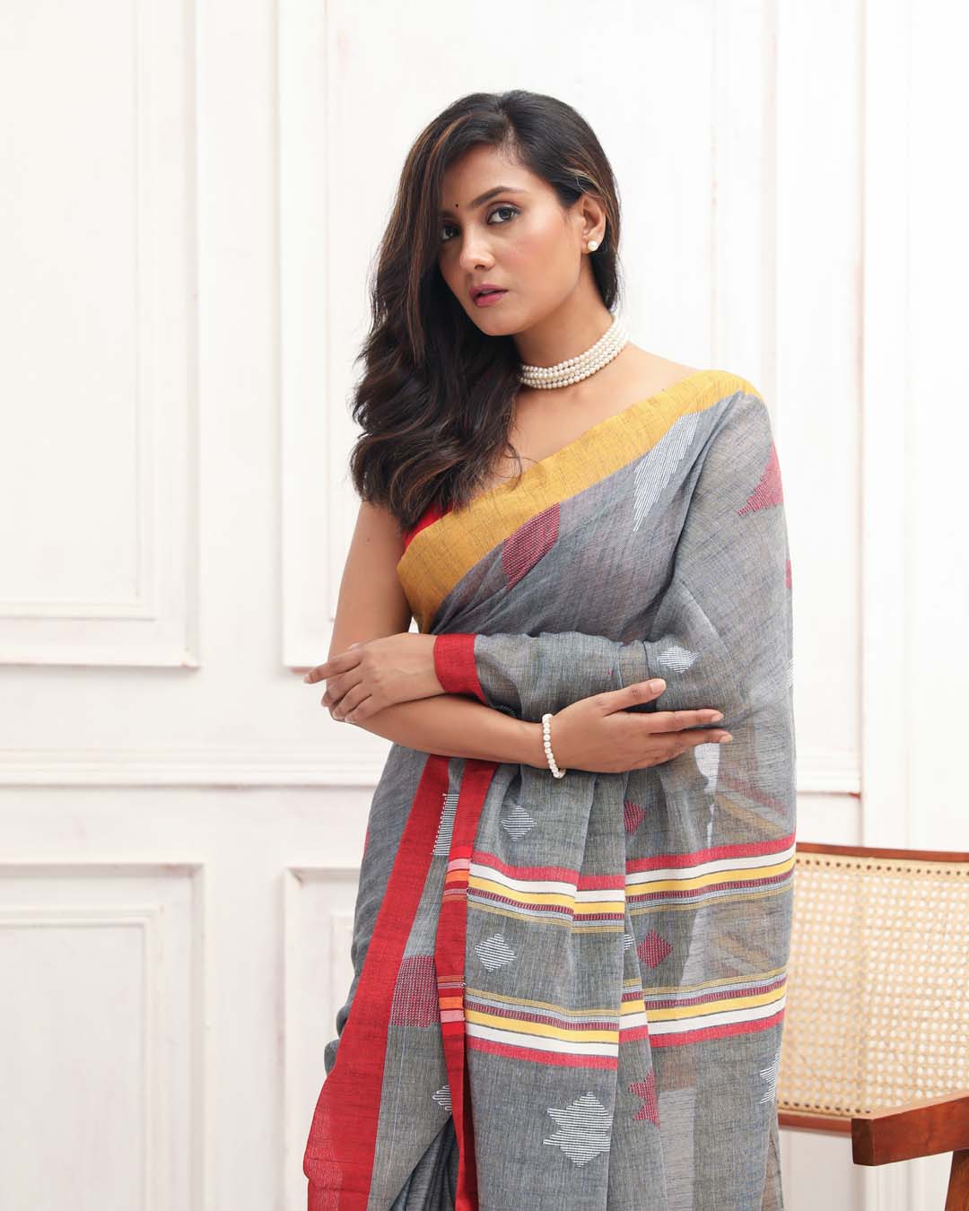 URBAN TRANQUIL (HANDLOOM 100% PURE COTTON SAREE)