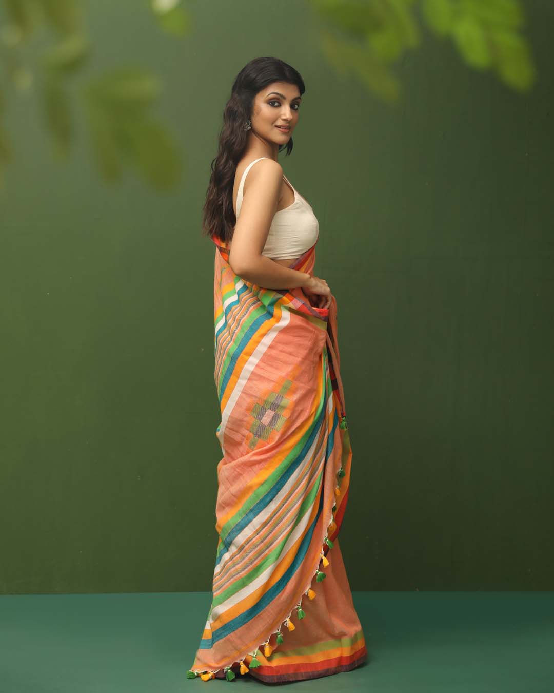SUNSET BLOSSOM (HANDLOOM 100% PURE COTTON SAREE)