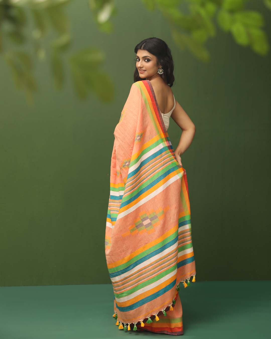 SUNSET BLOSSOM (HANDLOOM 100% PURE COTTON SAREE)