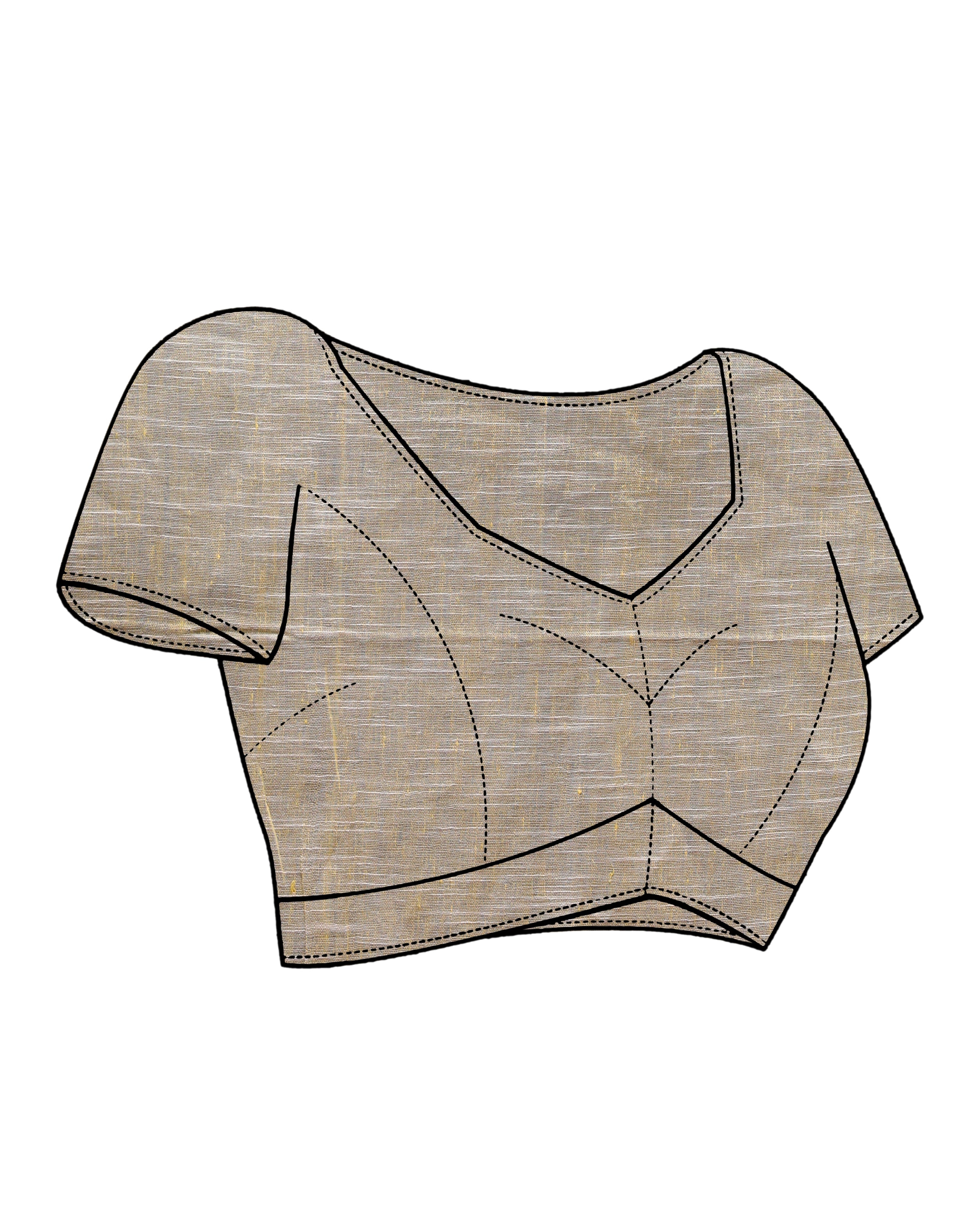 RADIANT HARMONY (HANDLOOM PURE LINEN SAREE)