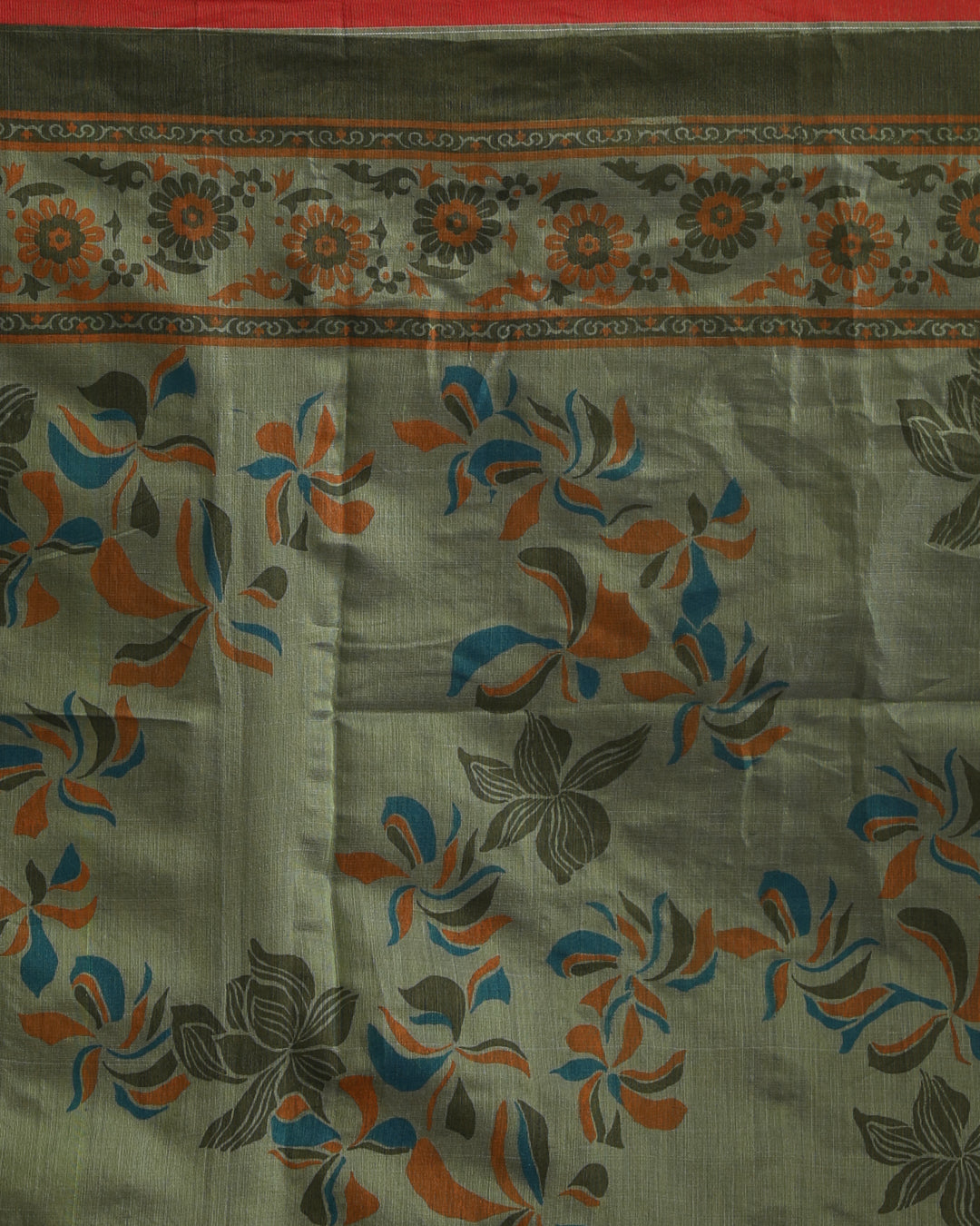 EMERALD GRACE (HANDLOOM POLYESTER SAREE)