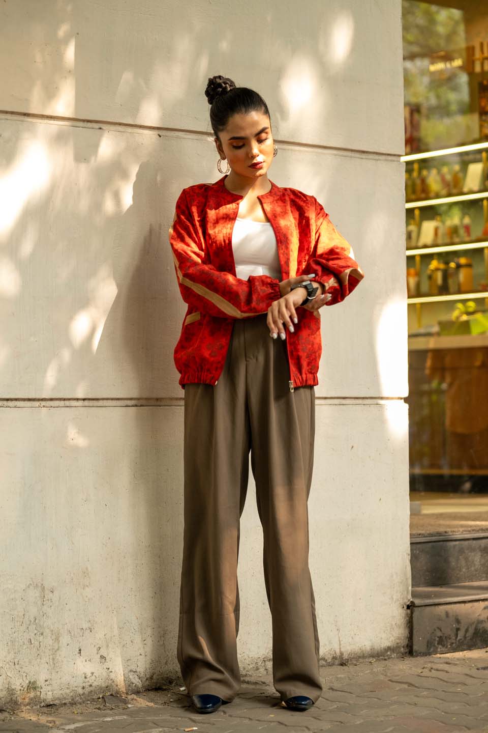 Ruby Red - Bomber Jacket