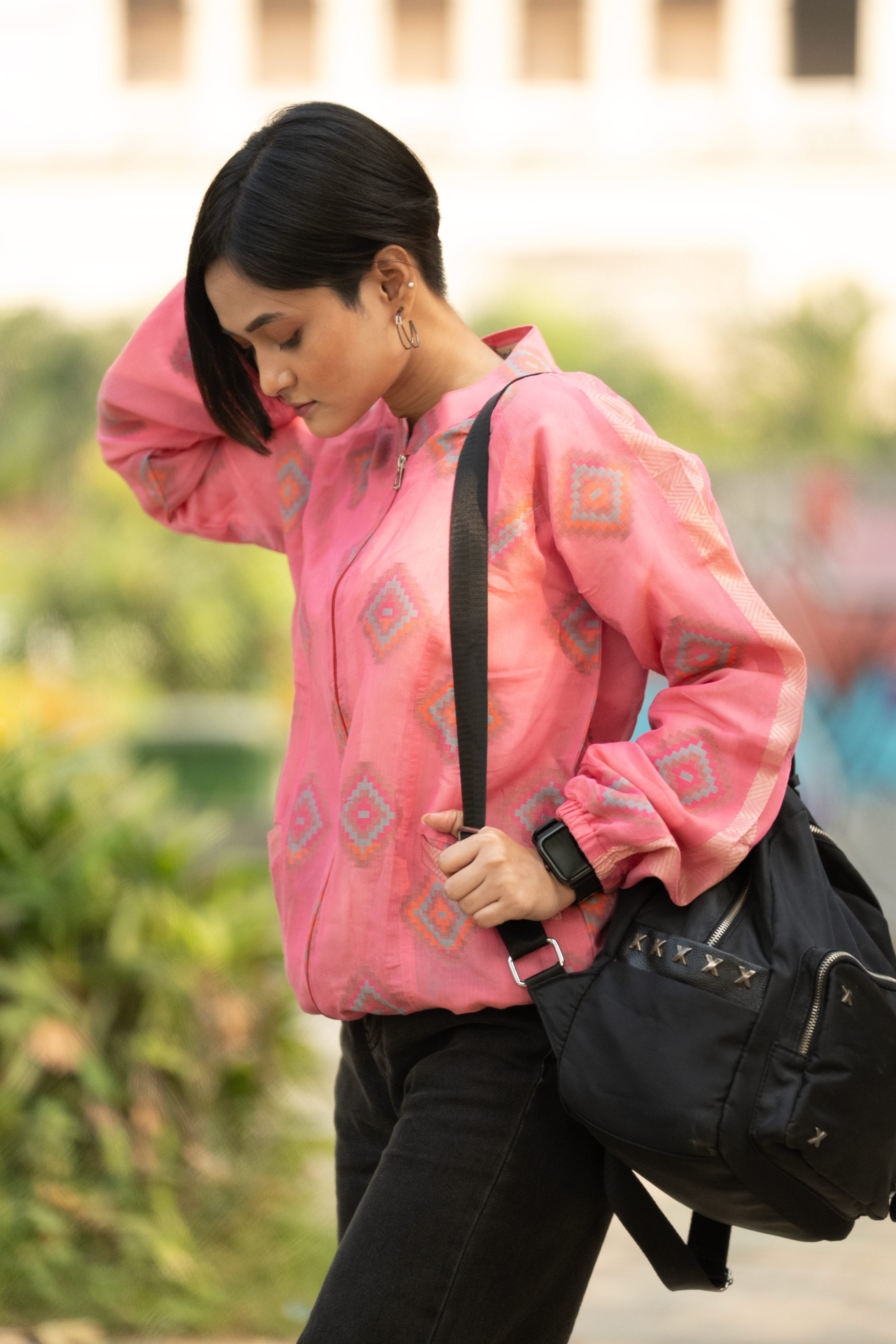 Pixel Pink - Bomber Jacket