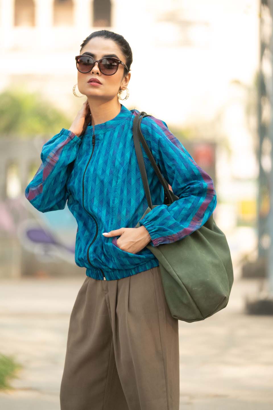 Blue Horizon - Bomber Jacket