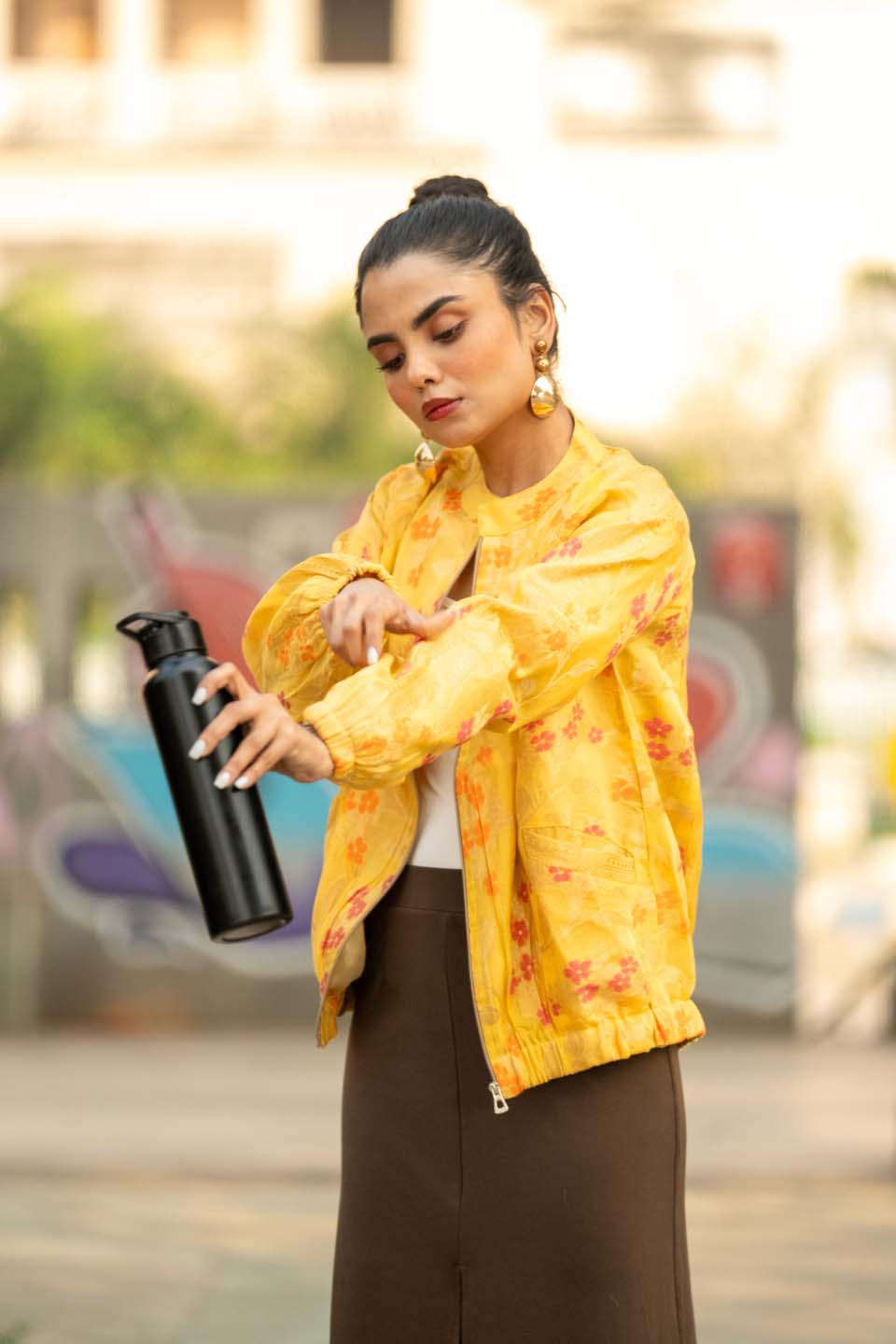 Sunburst Bloom - Bomber Jacket