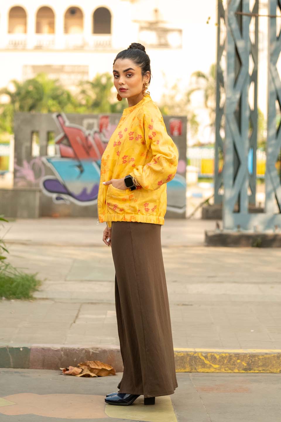 Sunburst Bloom - Bomber Jacket