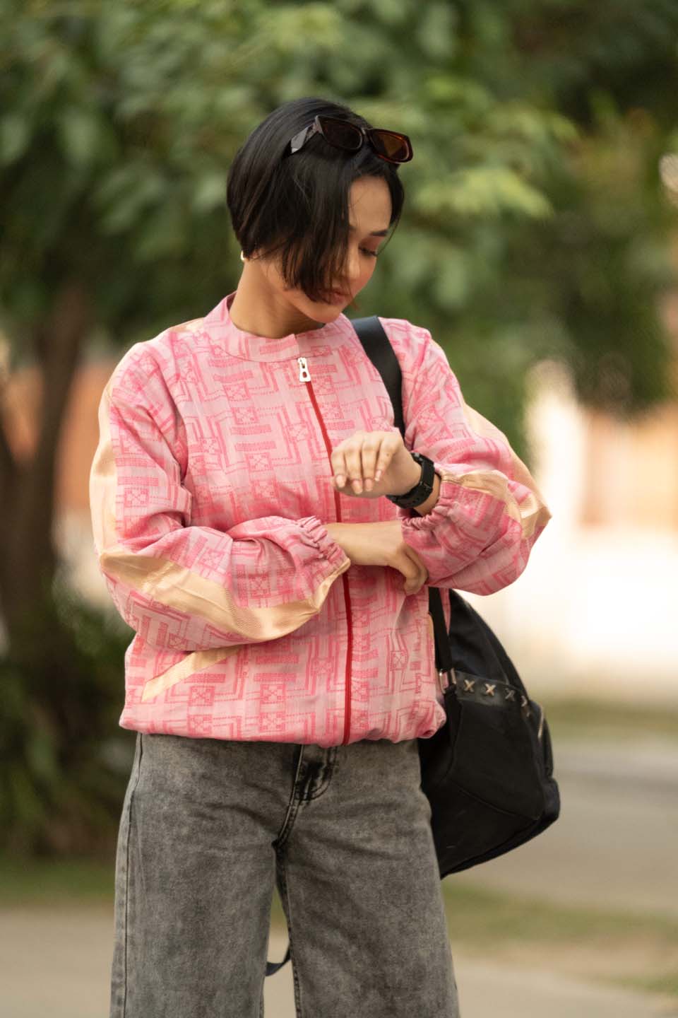 Urban Grid - Bomber Jacket