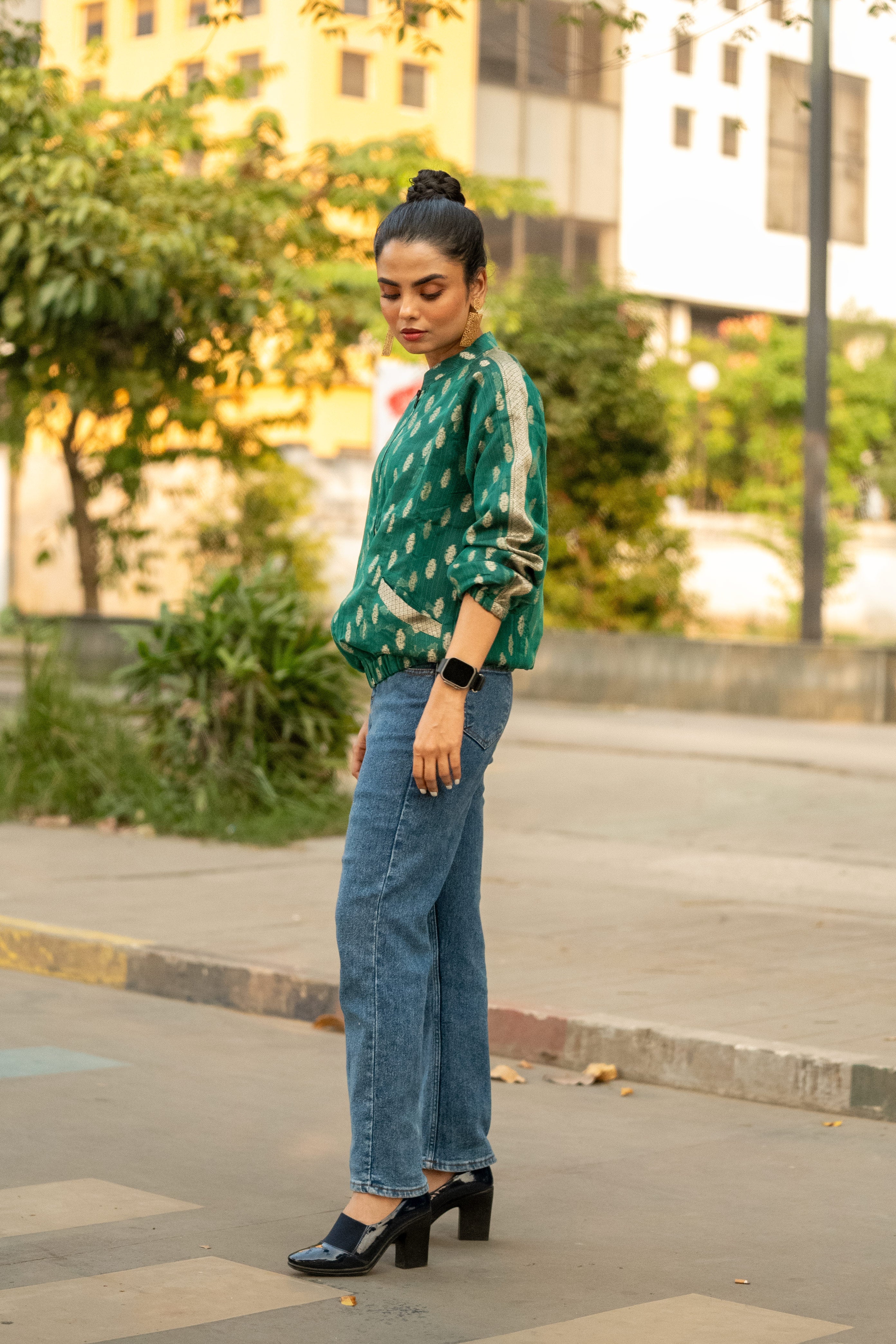 Emerald Dots - Bomber Jacket