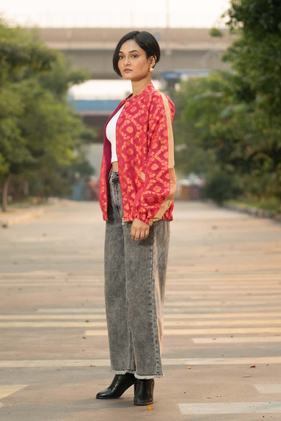 Crimson Halo - Bomber Jacket