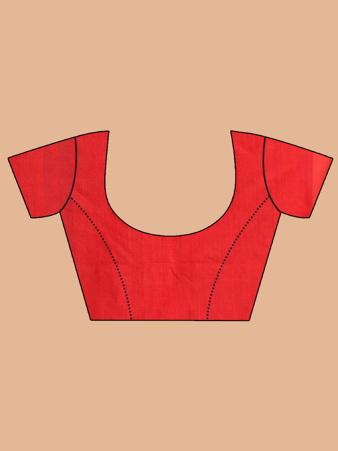 Indethnic Maheshwari Handloom Silk Cotton Saree - Blouse Piece View