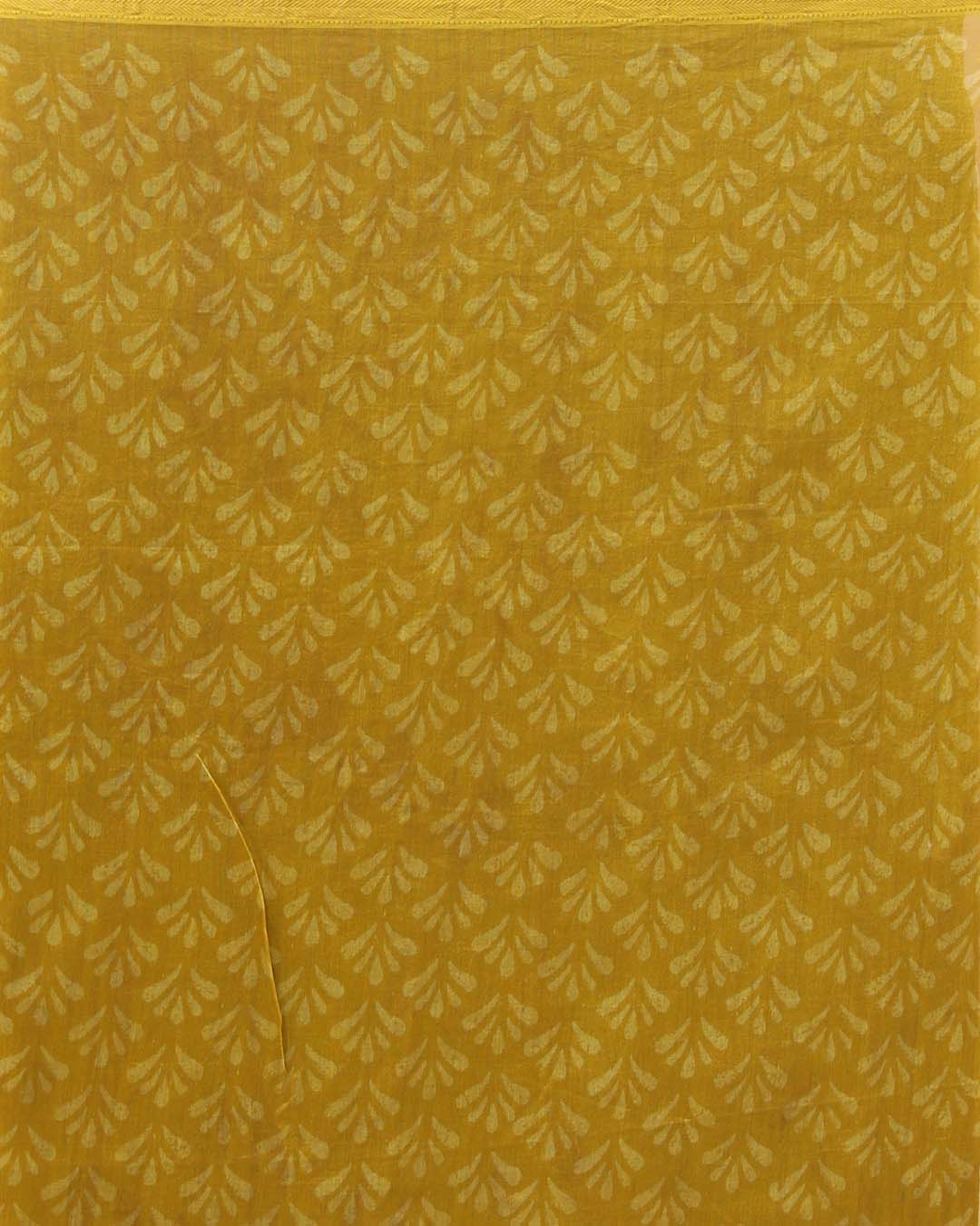 SUNLIT SERENADE (BAGRU SILK COTTON SAREE)