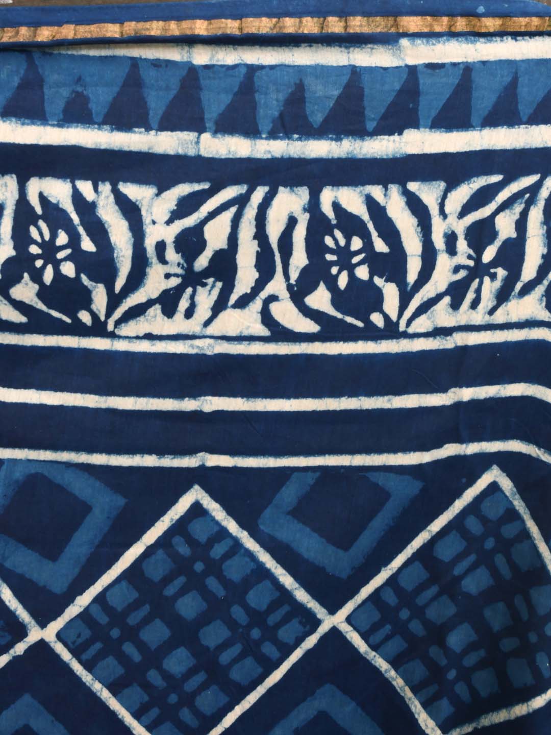 INDIGO GRACE (BAGRU SILK COTTON SAREE)