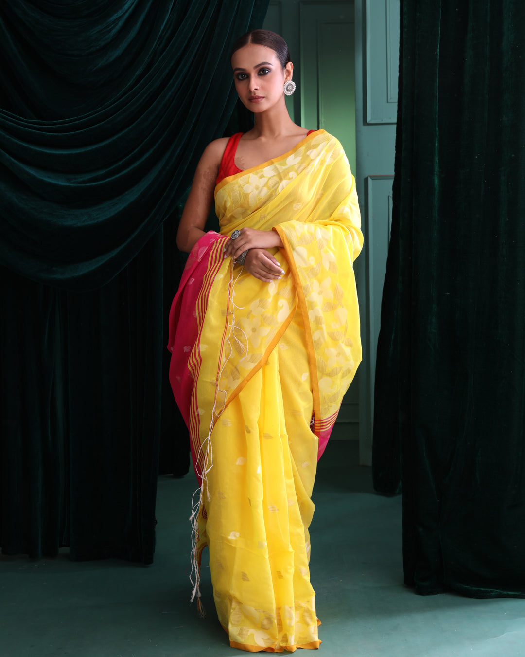 SUNSHINE WEAVE (HANDLOOM COTTON BLEND SAREE)